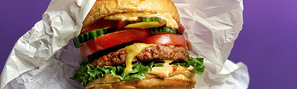burger vegano stampato in 3d